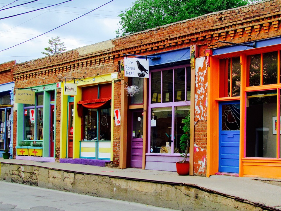 Colorful People & Places Silver City, NM Raven and Chickadee